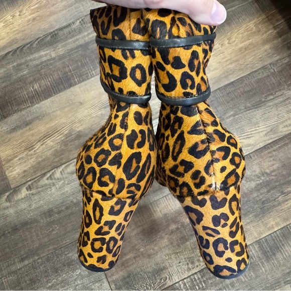Leopard Print Ankle Boots - Picture 4 of 11